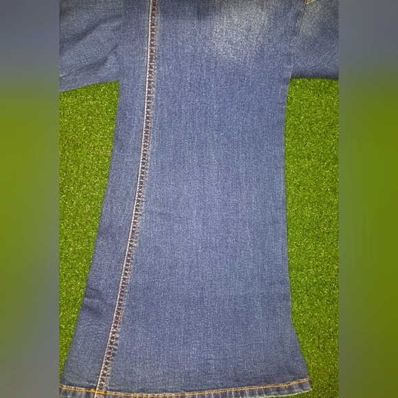 Women Plus Size Flare Jeans Mid Rise Stretch Denim Pants 4X - Picture 4 of 8